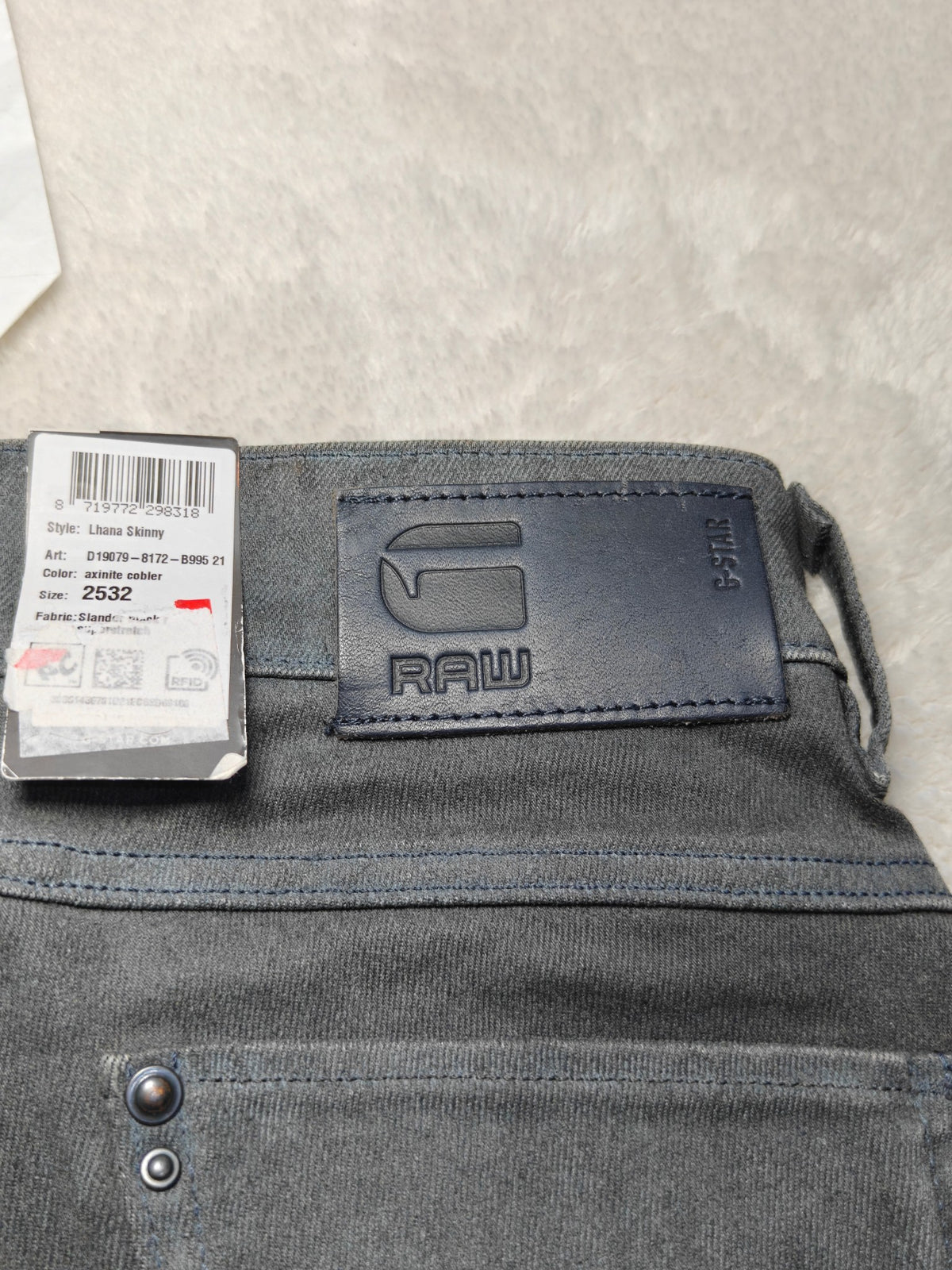 Women G-Star RAW Lhana Axinite Cobler Skinny W25 L32 (EU 34 / XS) Jeans