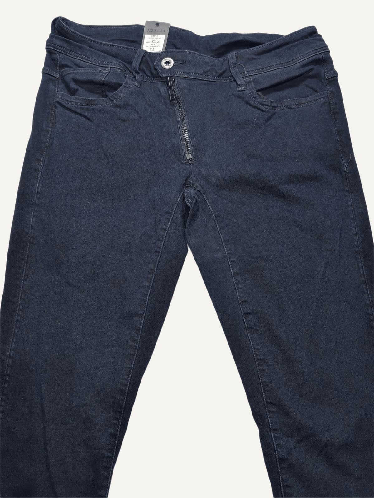 Women G-Star RAW Lynn Zip Dark blue Skinny W29 L34 (EU 38 / M) Jeans