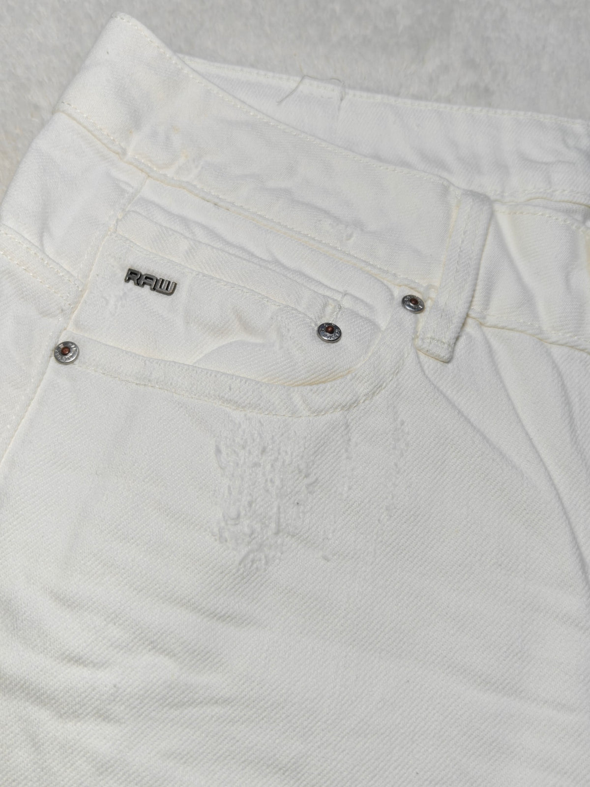 Women G-Star RAW Midge White Boyfriend fit W24 L30 (EU 34 / XS) Jeans