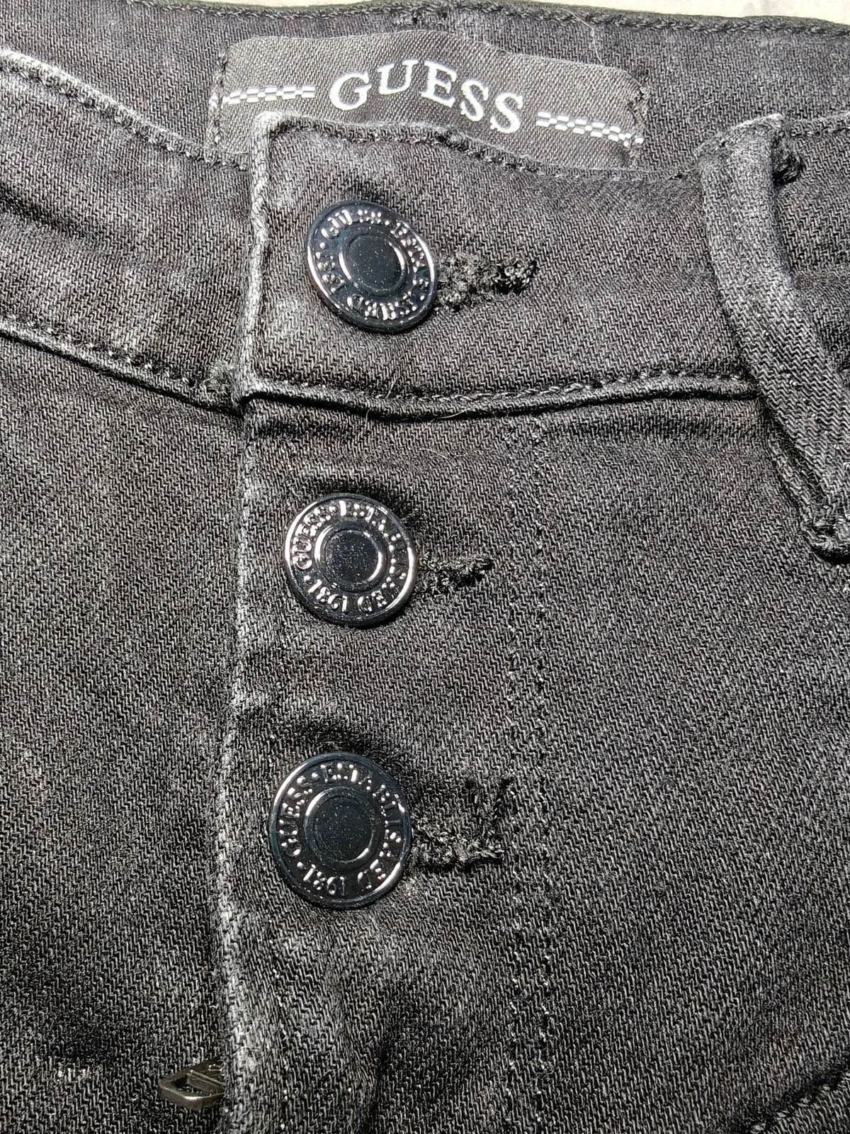 Women Guess Be sexy Black Skinny W26 L30 (EU 36 / S) Y2K Jeans