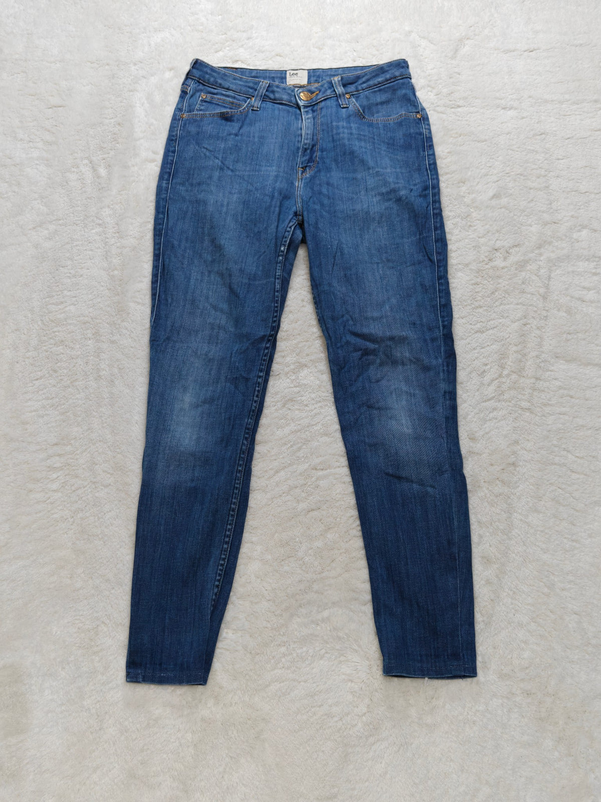 Women Lee Scarlett High Blue Skinny W28 L28 (EU 38 / M) Y2K Jeans