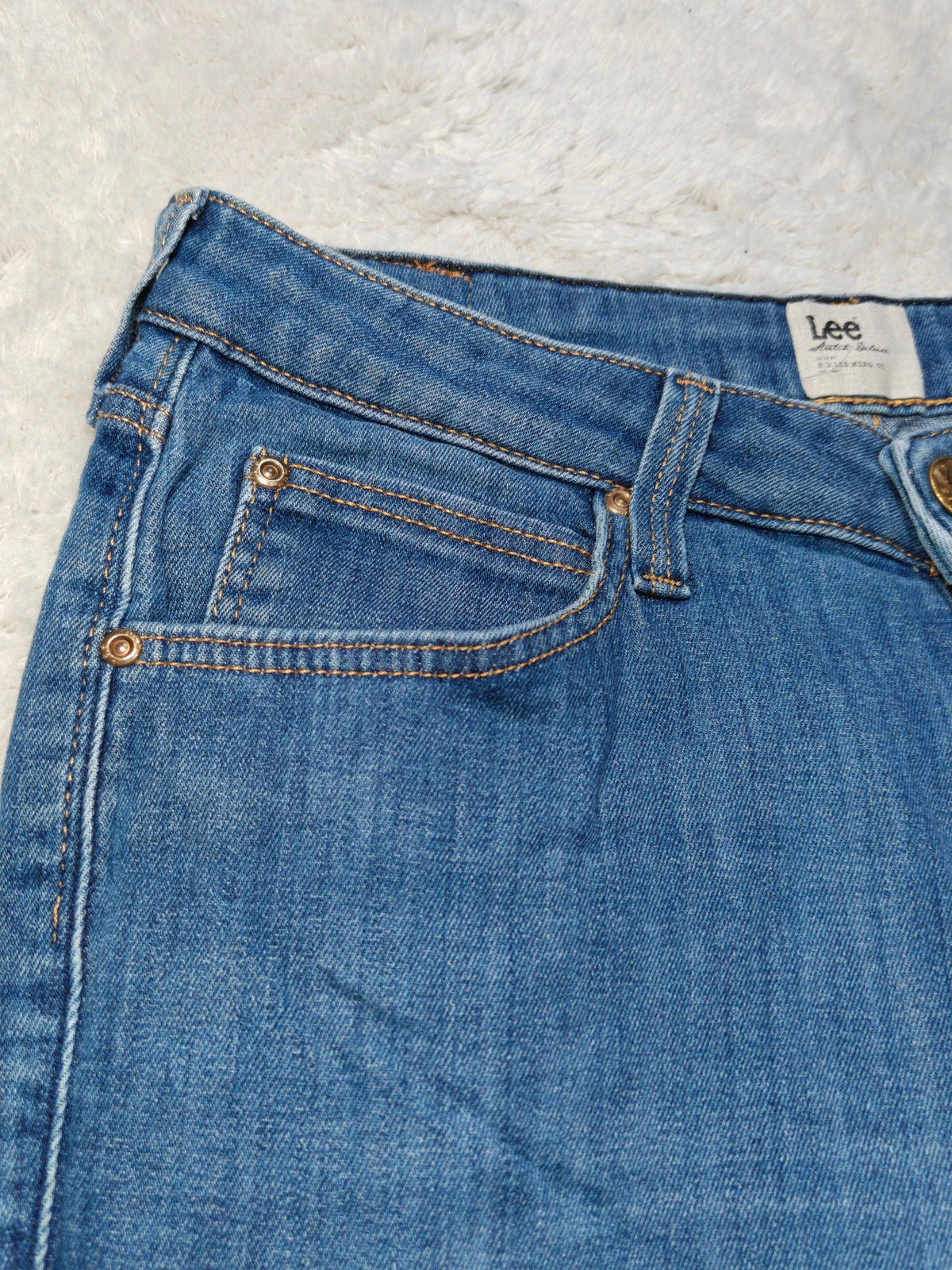 Women Lee Scarlett High Blue Skinny W28 L28 (EU 38 / M) Y2K Jeans