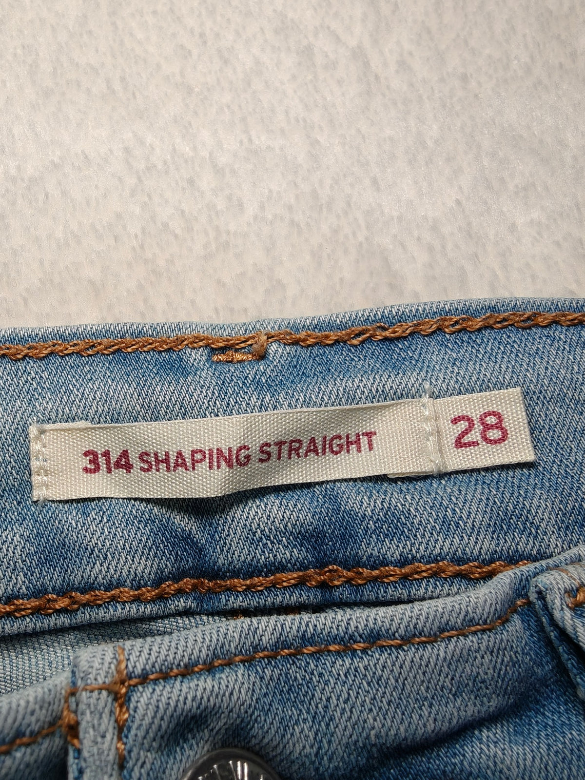 Women Levi's 314 Shaping Straight Light blue Straight W28 L30 (EU 38 / M) Y2K Jeans