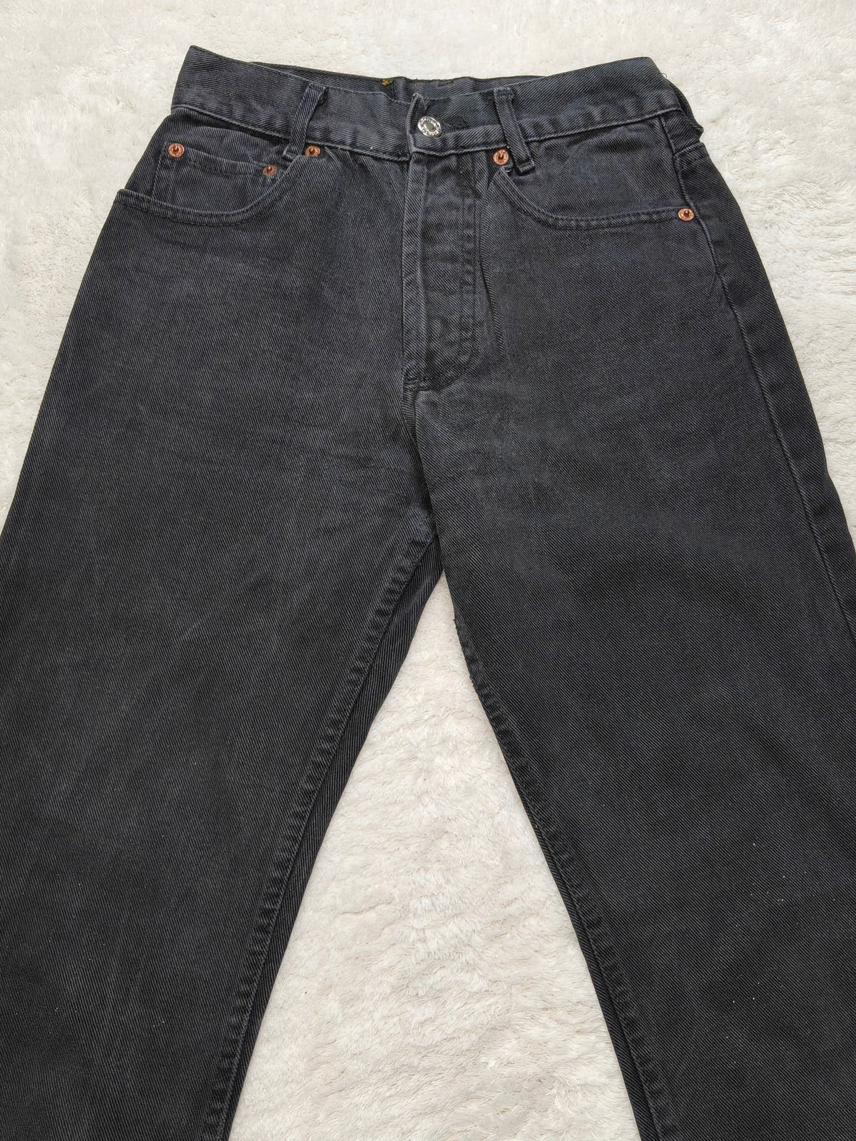 Women Levi's 501 vintage made in USA 1996 Black 5010165 Straight W27 L30 (EU 36 / S) Jeans