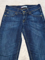Women Levi's 571 Dark Blue 0025 Slim W27 L34 (EU 36 / S) Y2K Jeans