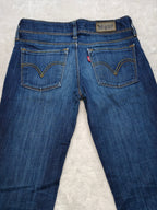 Women Levi's 571 Dark Blue 0025 Slim W27 L34 (EU 36 / S) Y2K Jeans