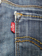 Women Levi's 571 Dark Blue 0025 Slim W27 L34 (EU 36 / S) Y2K Jeans