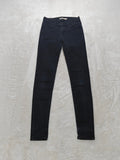 Women Levi's 710 Black Super skinny W25 L30 (EU 34 / XS) Y2K Jeans