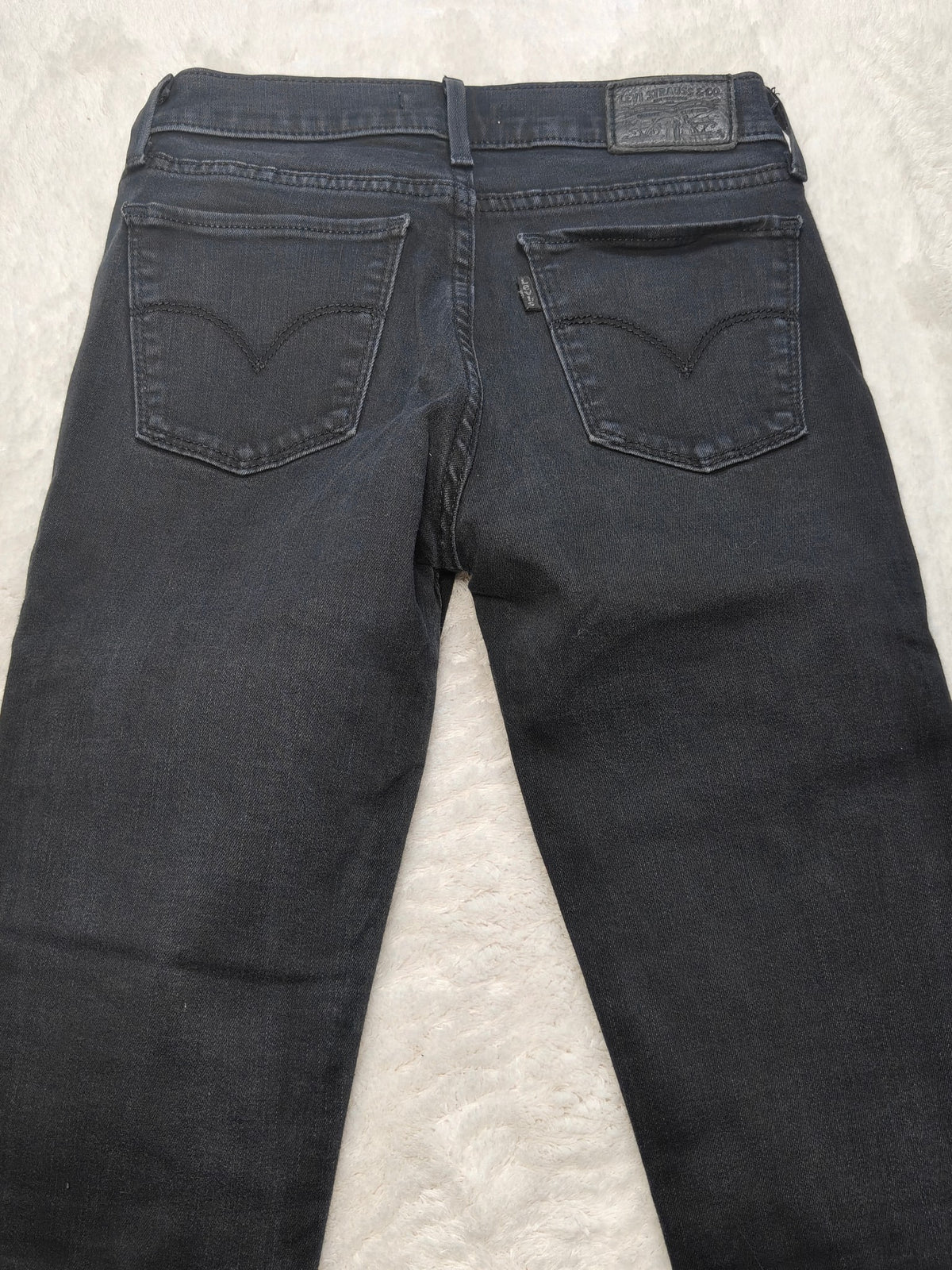 Women Levi's 710 Black Super skinny W25 L30 (EU 34 / XS) Y2K Jeans