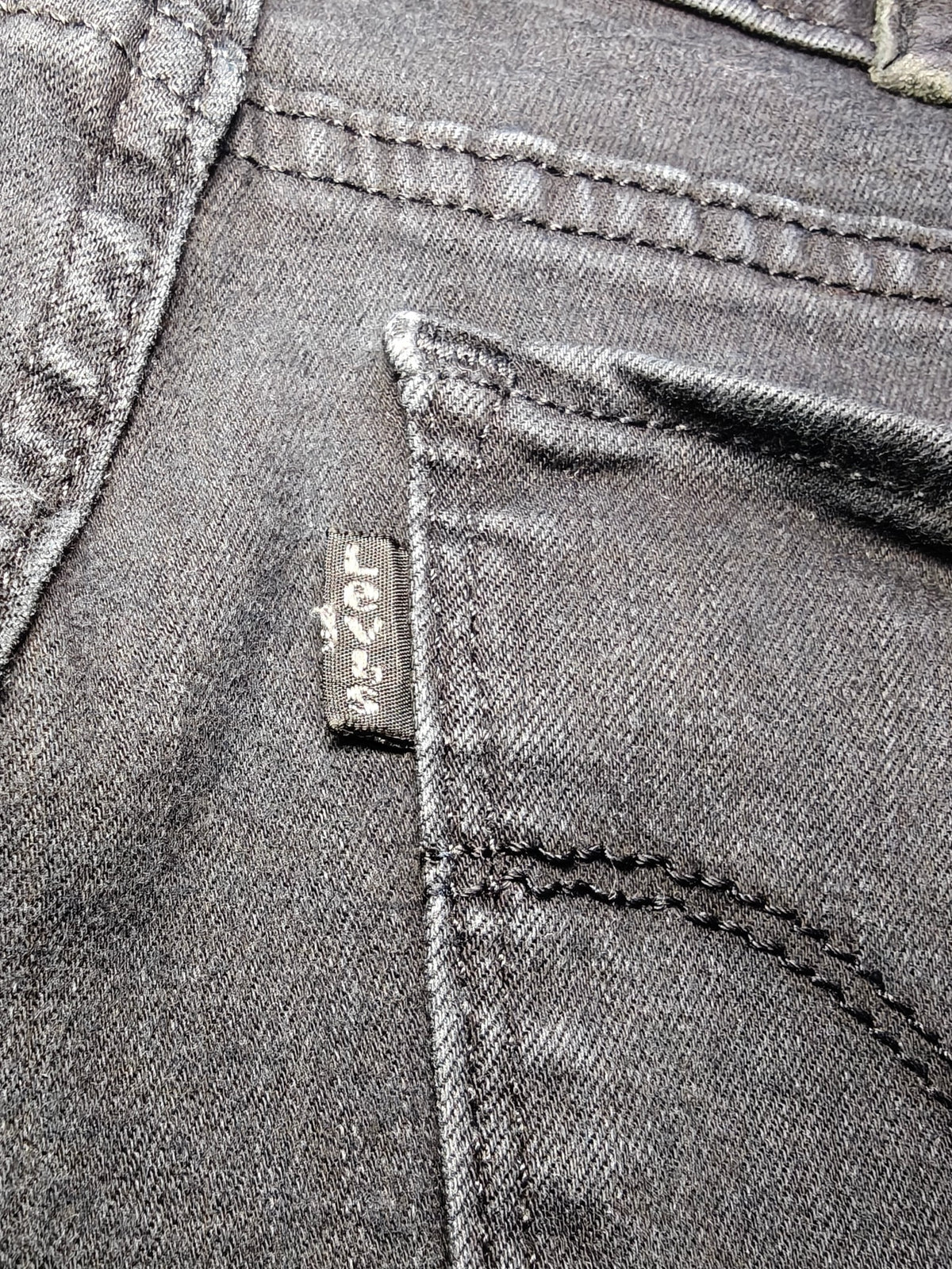 Women Levi's 710 Black Super skinny W25 L30 (EU 34 / XS) Y2K Jeans