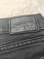 Women Levi's 710 Black Super skinny W25 L30 (EU 34 / XS) Y2K Jeans
