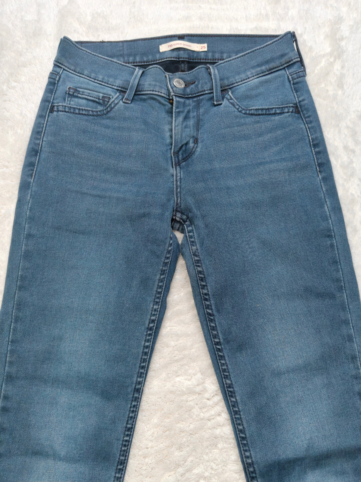 Women Levi's 710 Dark blue Super skinny W25 L30 (EU 34 / XS) Y2K Jeans