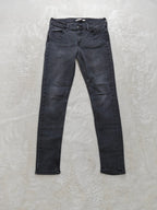 Women Levi's 710 Super Skinny Black Skinny W30 L30 (EU 40 / L) Y2K Jeans