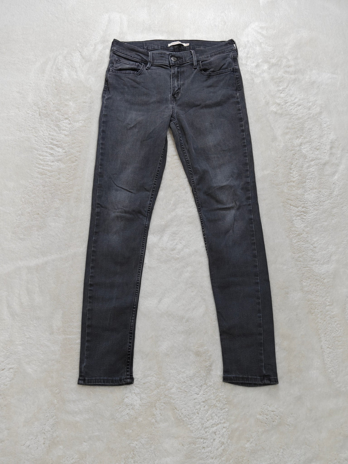 Women Levi's 710 Super Skinny Black Skinny W30 L30 (EU 40 / L) Y2K Jeans