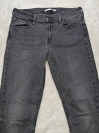 Women Levi's 710 Super Skinny Black Skinny W30 L30 (EU 40 / L) Y2K Jeans