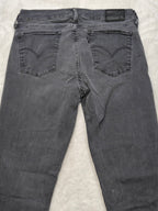 Women Levi's 710 Super Skinny Black Skinny W30 L30 (EU 40 / L) Y2K Jeans