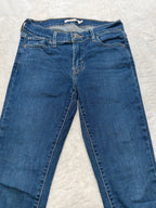 Women Levi's 710 Super Skinny Blue Skinny W27 L30 (EU 36 / S) Y2K Jeans