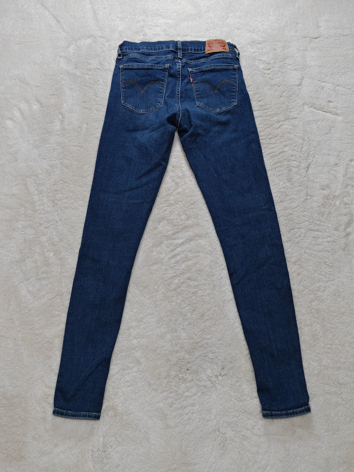 Women Levi's 710 Super Skinny Blue Skinny W27 L30 (EU 36 / S) Y2K Jeans