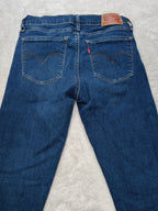 Women Levi's 710 Super Skinny Blue Skinny W27 L30 (EU 36 / S) Y2K Jeans
