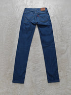Women Levi's 710 Super Skinny Blue Super skinny W25 L32 (EU 34 / XS) Y2K Jeans