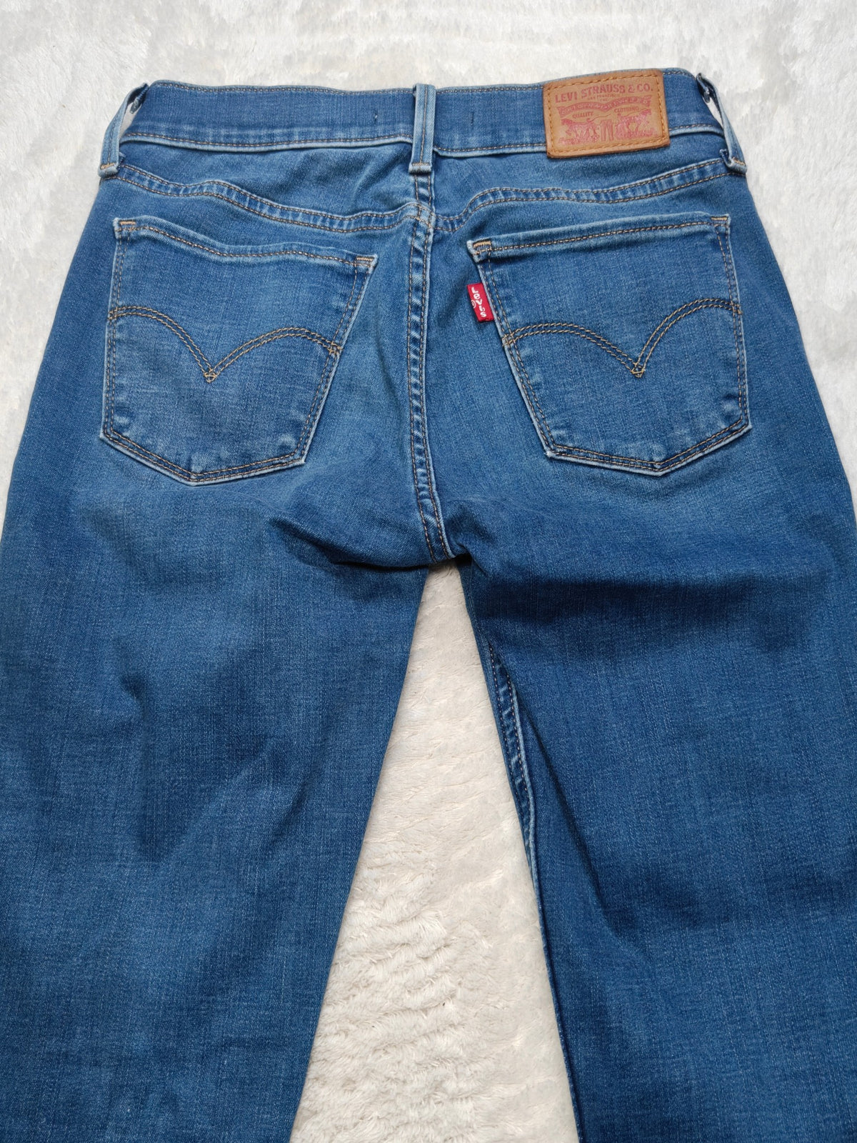 Women Levi's 710 Super Skinny Blue Super skinny W25 L32 (EU 34 / XS) Y2K Jeans