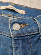 Women Levi's 710 Super Skinny Blue Super skinny W25 L32 (EU 34 / XS) Y2K Jeans