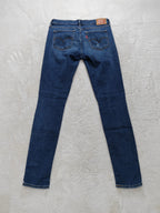 Women Levi's 711 Blue 0140 Skinny W28 L32 (EU 38 / M) Y2K Jeans