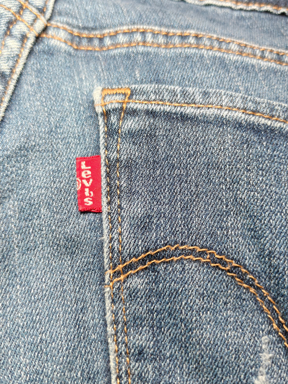 Women Levi's 711 Blue 0140 Skinny W28 L32 (EU 38 / M) Y2K Jeans
