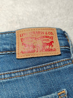 Women Levi's 711 Blue 0140 Skinny W28 L32 (EU 38 / M) Y2K Jeans