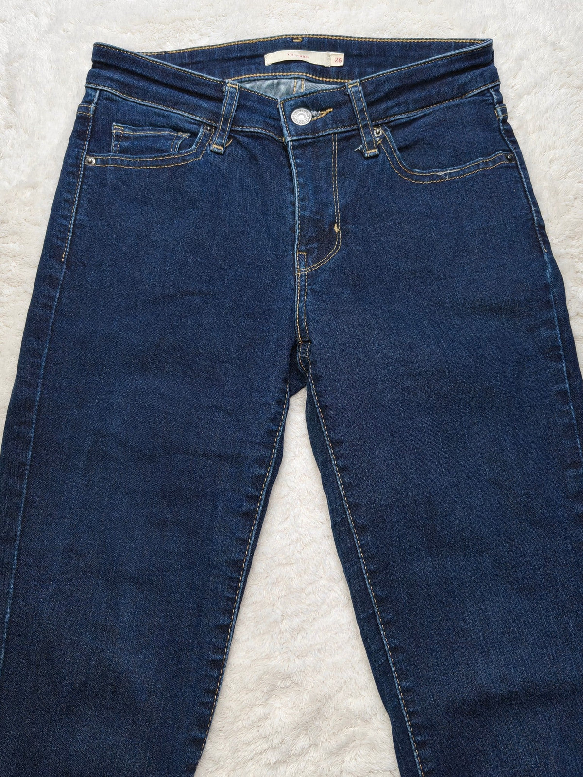 Women Levi's 711 Dark blue Skinny W26 L30 (EU 36 / S) Y2K Jeans