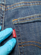 Women Levi's 721 Blue Skinny W28 L32 (EU 38 / M) Y2K Jeans