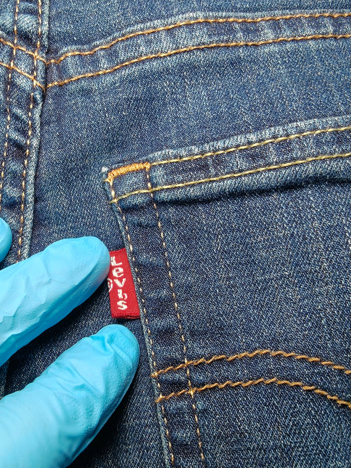 Women Levi's 721 Blue Skinny W28 L32 (EU 38 / M) Y2K Jeans