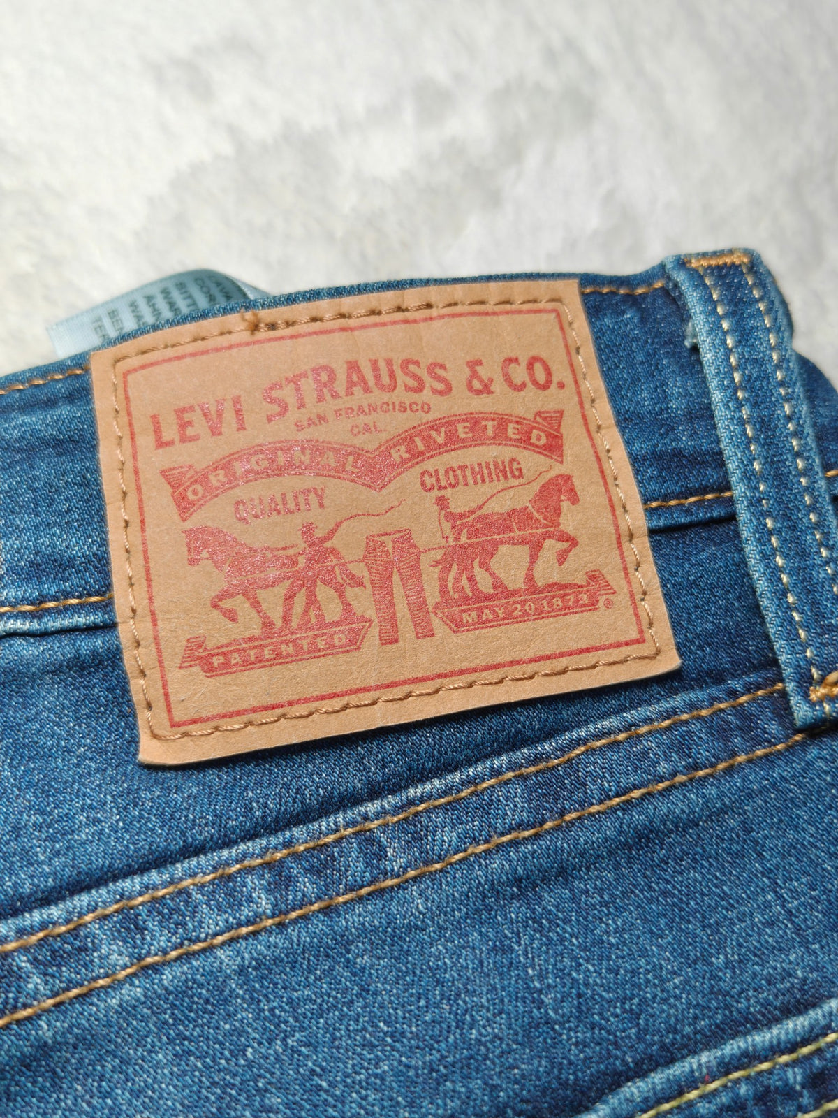 Women Levi's 721 Blue Skinny W28 L32 (EU 38 / M) Y2K Jeans