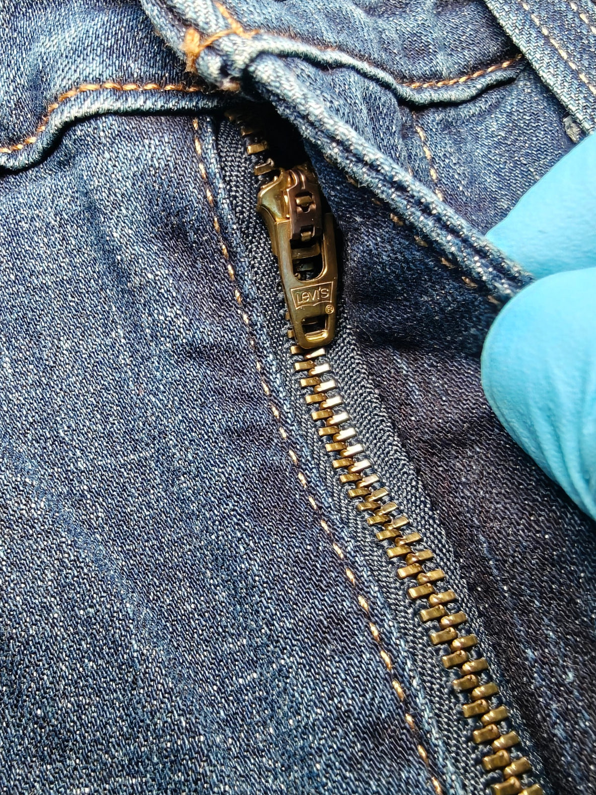 Women Levi's 721 Blue Skinny W28 L32 (EU 38 / M) Y2K Jeans