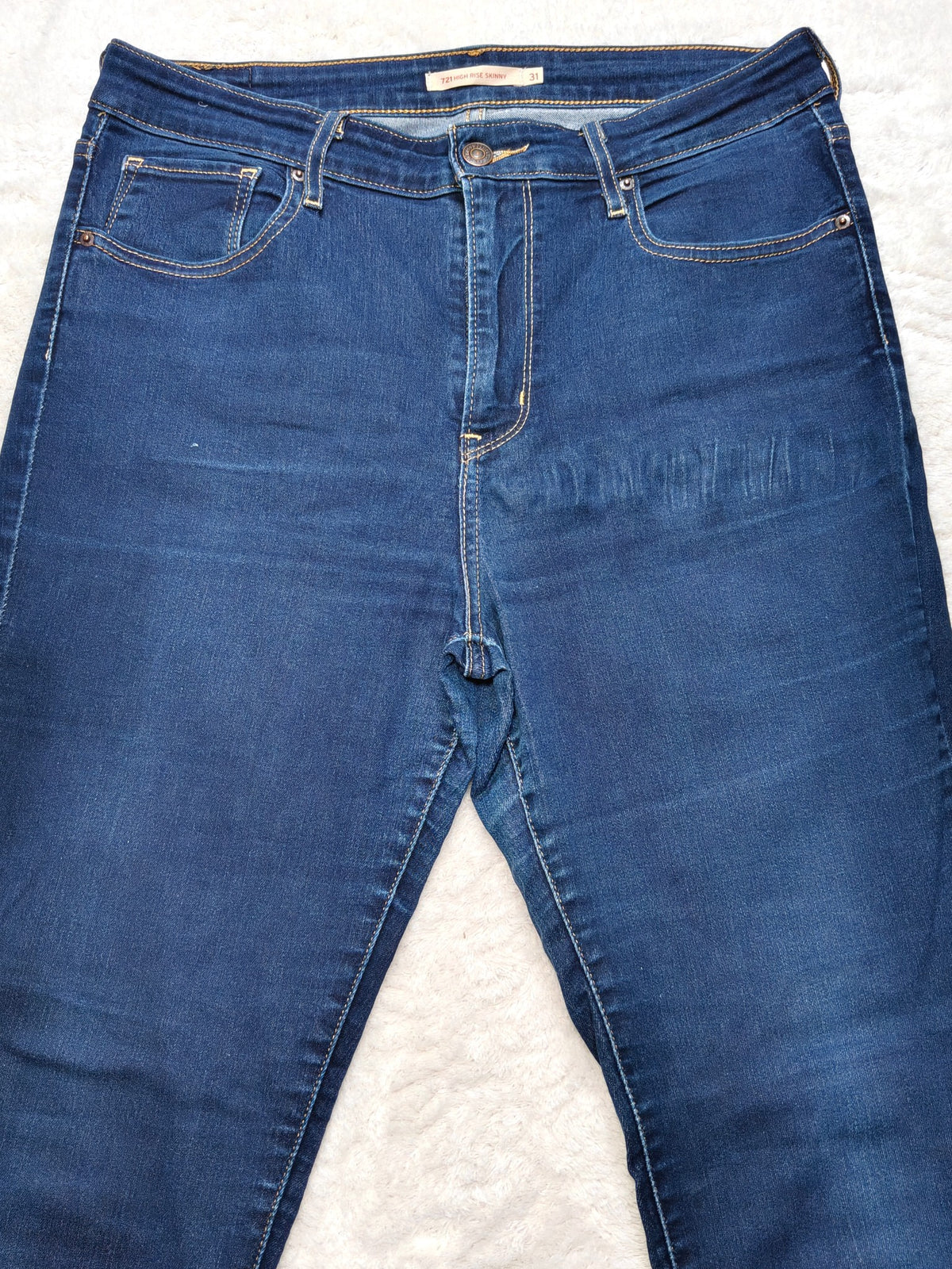 Women Levi's 721 Blue Skinny W31 L32 (EU 40 / L) Jeans