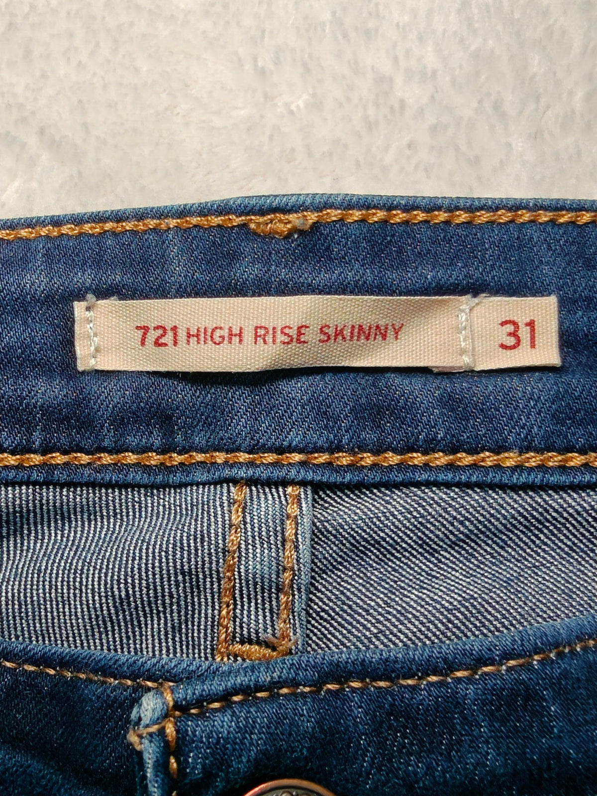 Women Levi's 721 Blue Skinny W31 L32 (EU 40 / L) Jeans