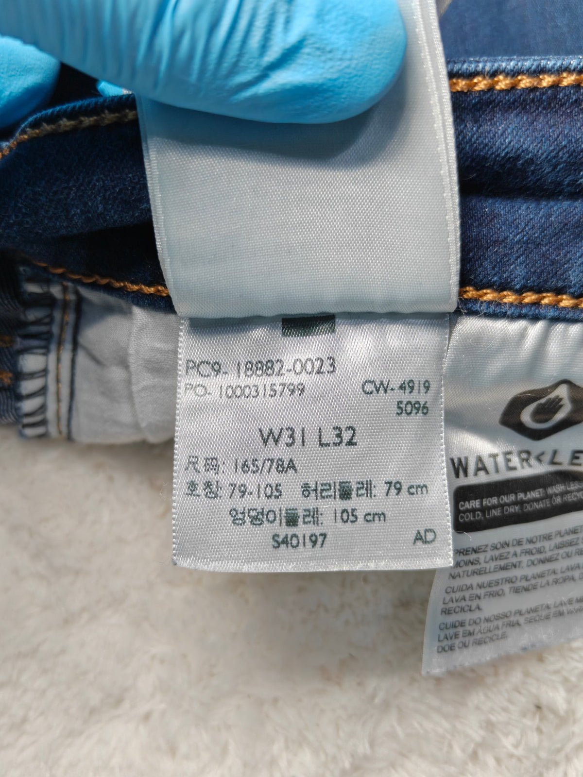 Women Levi's 721 Blue Skinny W31 L32 (EU 40 / L) Jeans