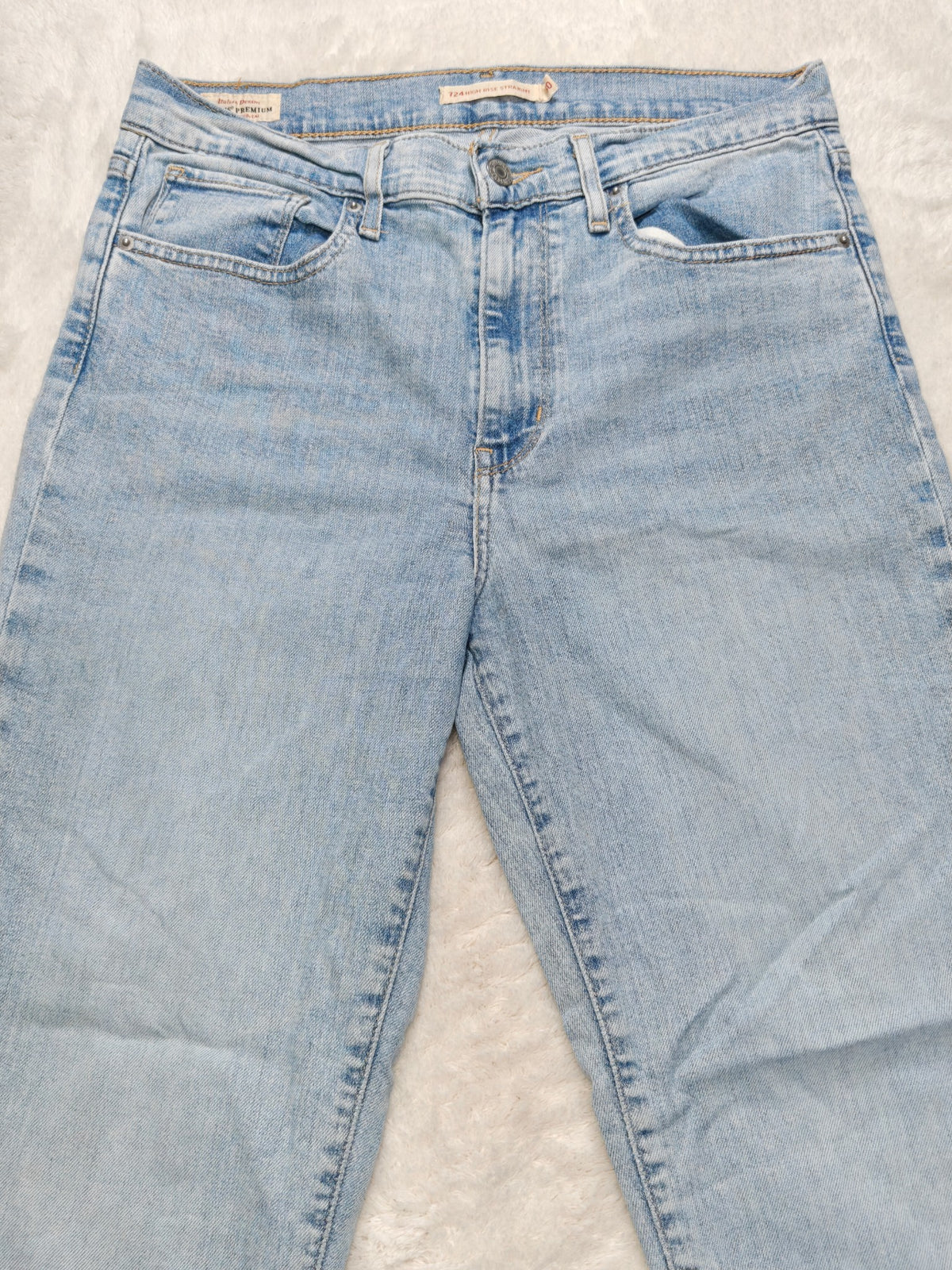 Women Levi's 724 High Rise Straight Light blue Straight W30 L28 (EU 40 / L) Y2K Jeans