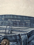 Women Levi's Demi Curve Dark blue Skinny W25 L32 (EU 34 / XS) Y2K Jeans