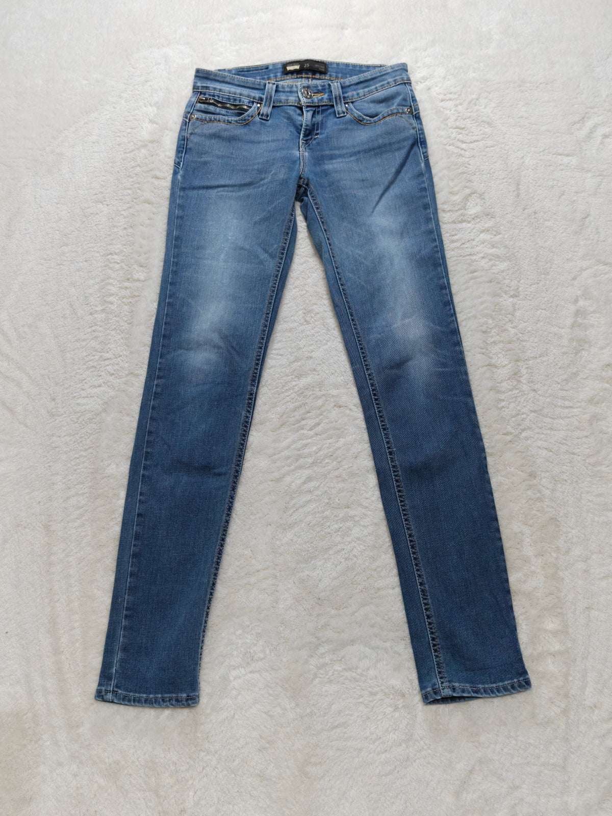 Women Levi's Demi Curve Light blue Skinny W25 L32 (EU 34 / XS) Y2K Jeans
