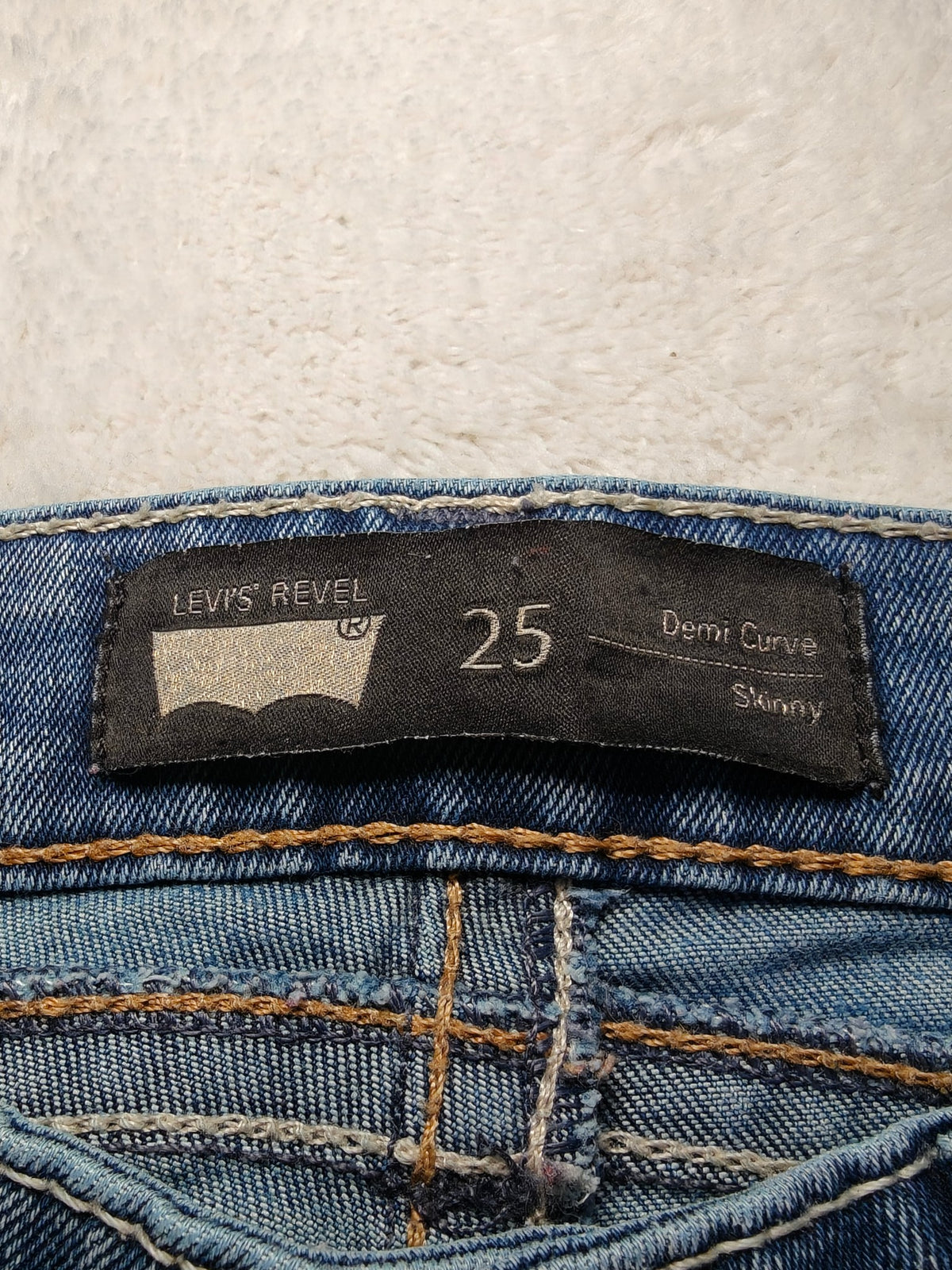 Women Levi's Demi Curve Light blue Skinny W25 L32 (EU 34 / XS) Y2K Jeans