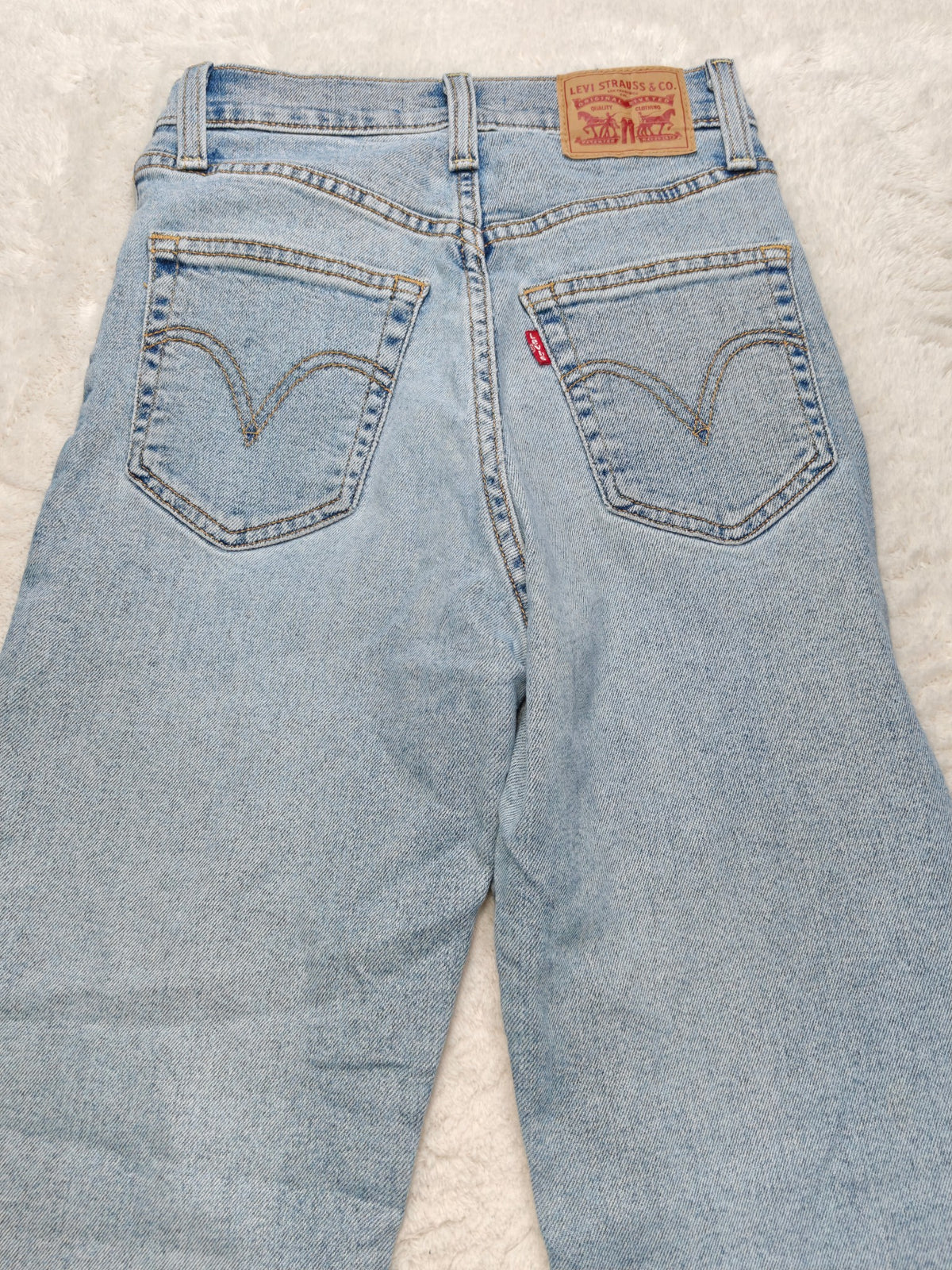 Women Levi's Ribcage Straight Light blue Straight W23 L27 (EU 33 / XS) Y2K Jeans