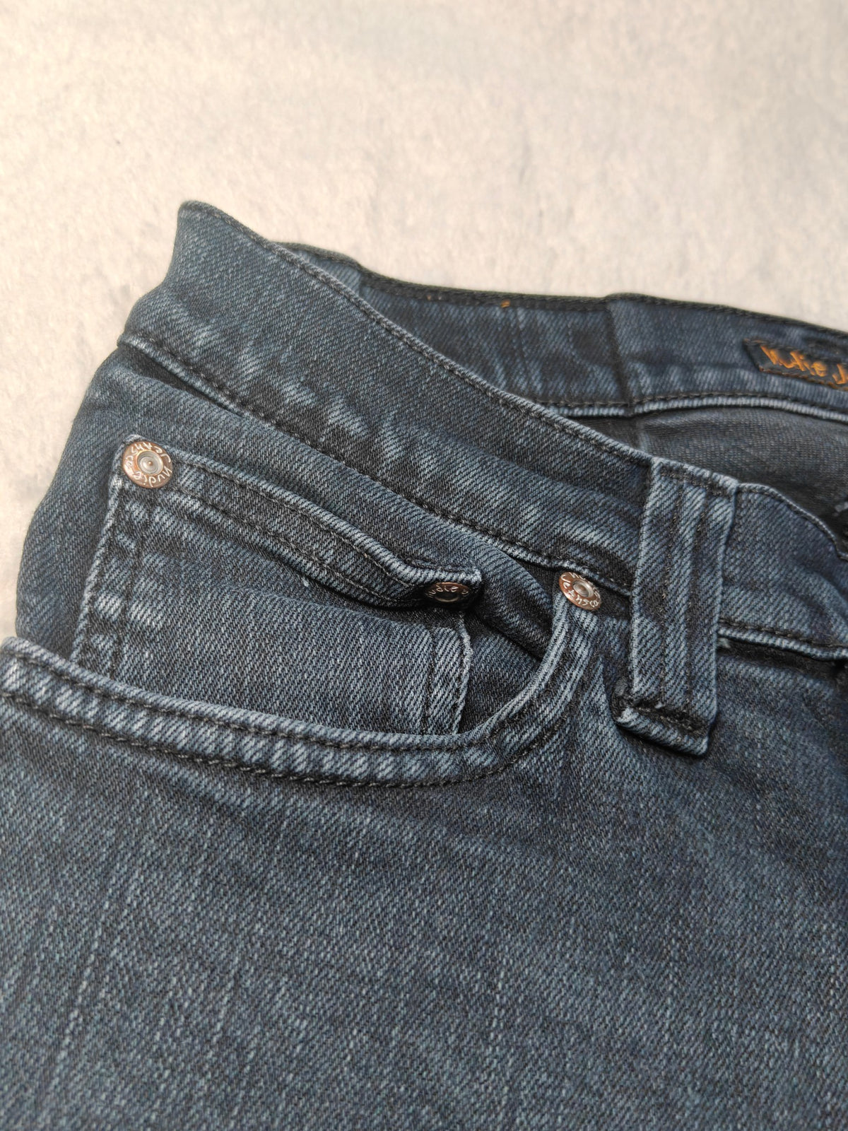 Women Nudie Jeans Co Dark blue Skinny W25 L34 (EU 34 / XS) Jeans