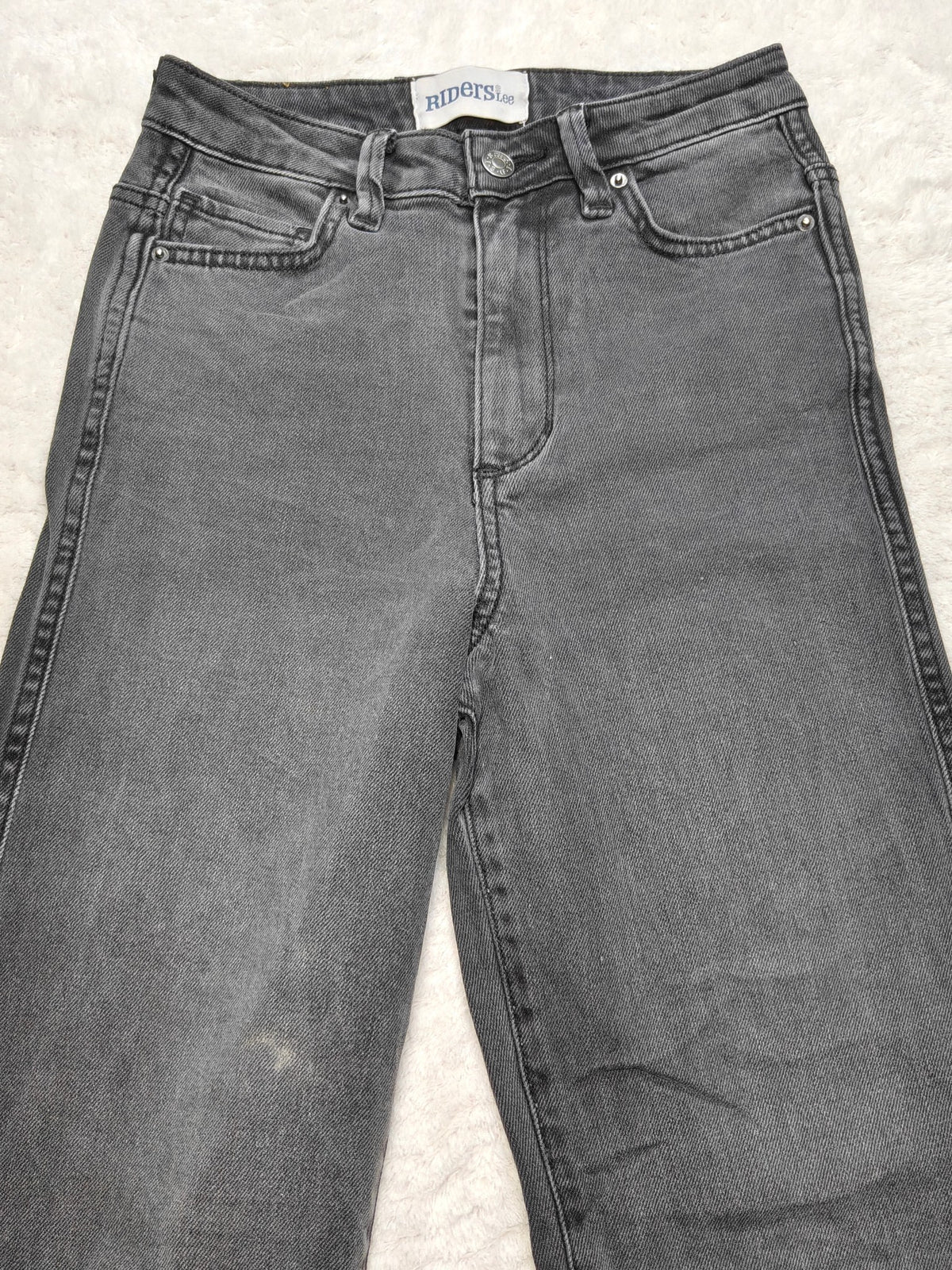 Women Riders by Lee Hi Mom Black Mom fit W24 L30 (EU 34 / XS) Y2K Jeans