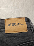 Women Riders by Lee Hi Mom Black Mom fit W24 L30 (EU 34 / XS) Y2K Jeans