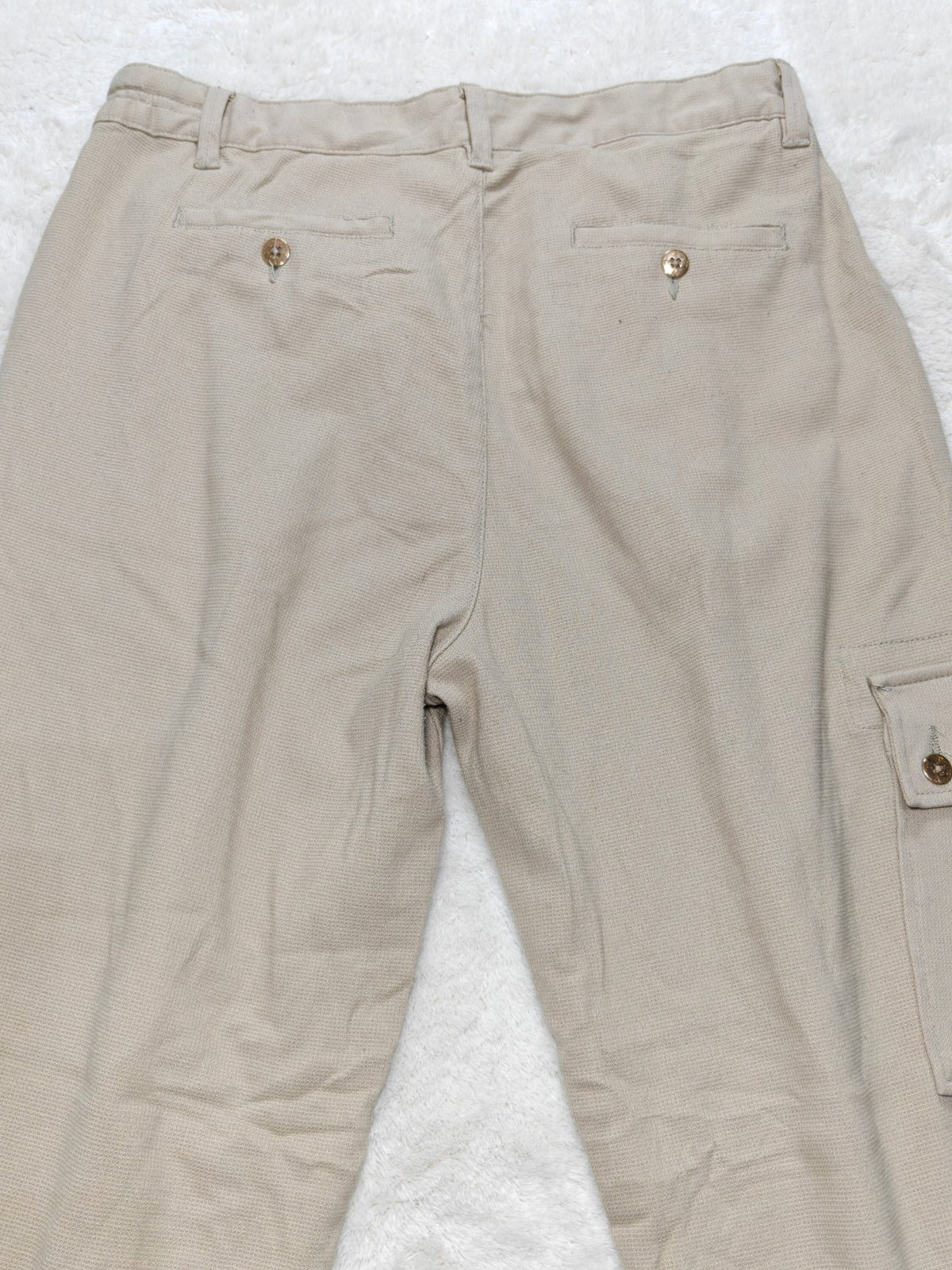 Women U.S. Polo Assn Beige Tapered W32 L28 (EU 42 / XL) Y2K Pants